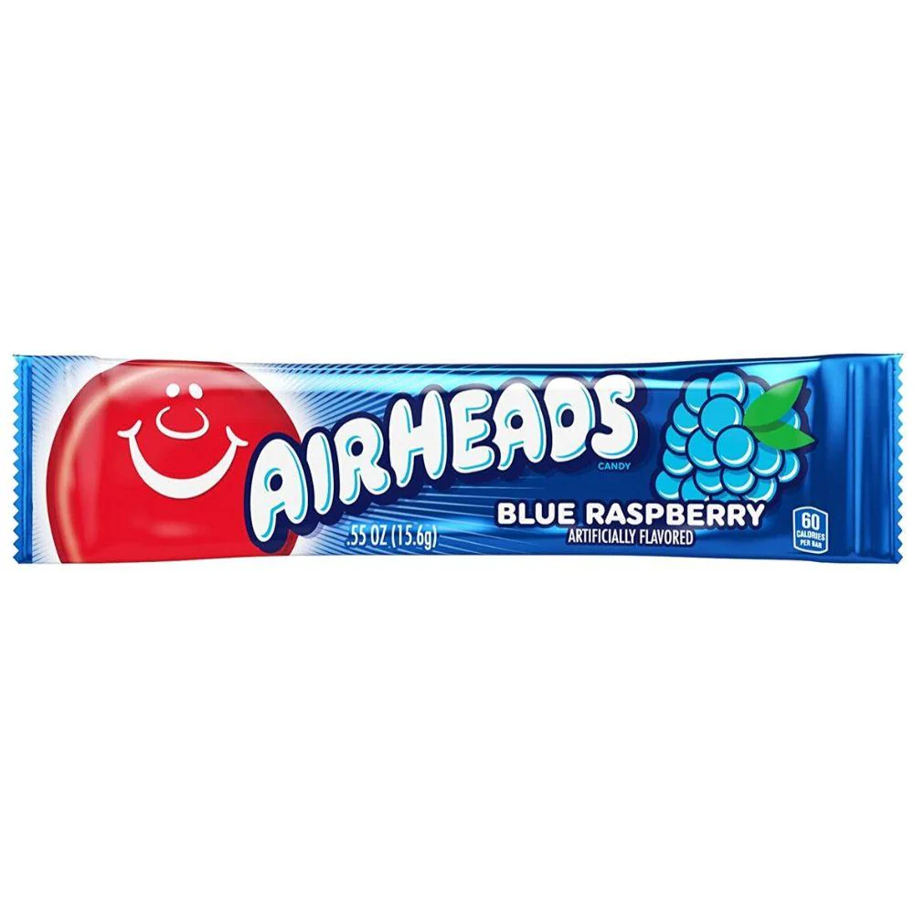 Airheads Blue Raspberry, Blaubeerbonbon mit 16g