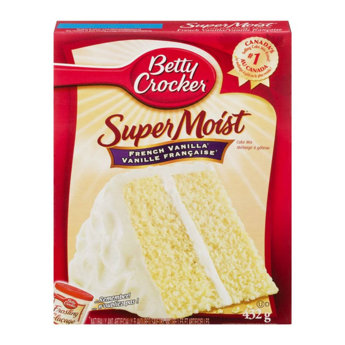 Betty Crocker Super Moist French Vanilla Cake Mix, feuchte Vanillekuchenmischung 432g
