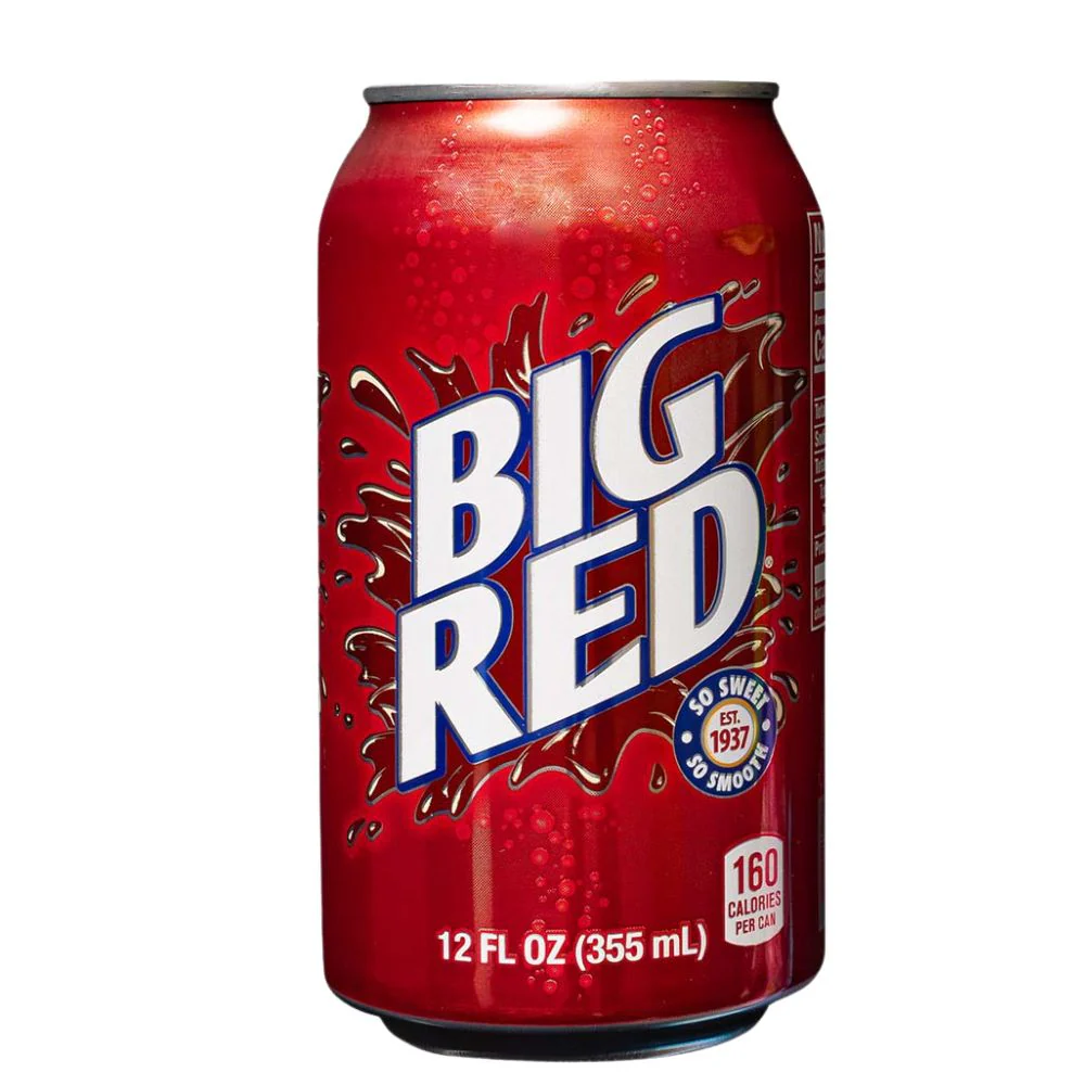 Big Red, sprudelndes und prickelndes Sodagetränk in 355ml