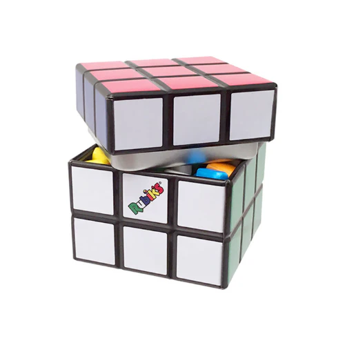 Boston America Rubiks Cube Candy, Rubiks-Würfel mit bunten Fruchtbonbons, 42,5g