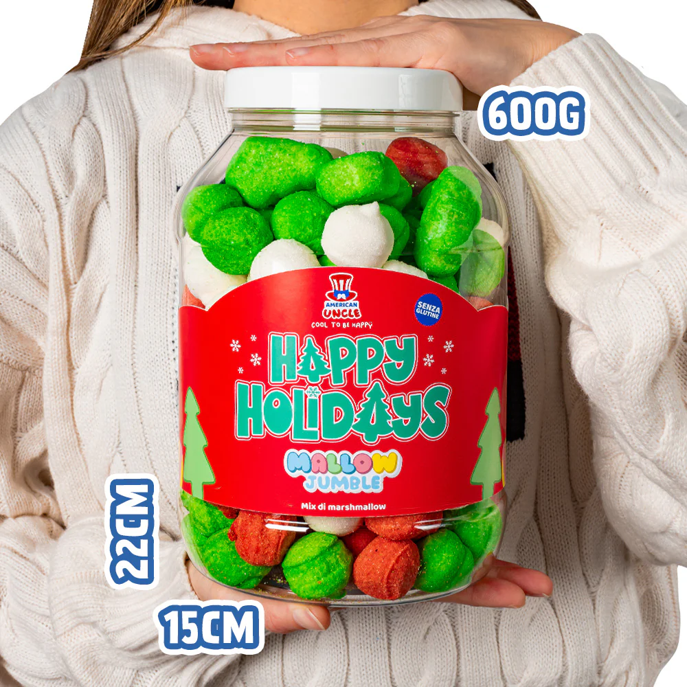 3x Mallow Jumble “Frohe Feiertage”, 3 Gläser von marshmallow zum Zusammenstellen mit deinen Lieblingsgeschmäckern  - Image 3