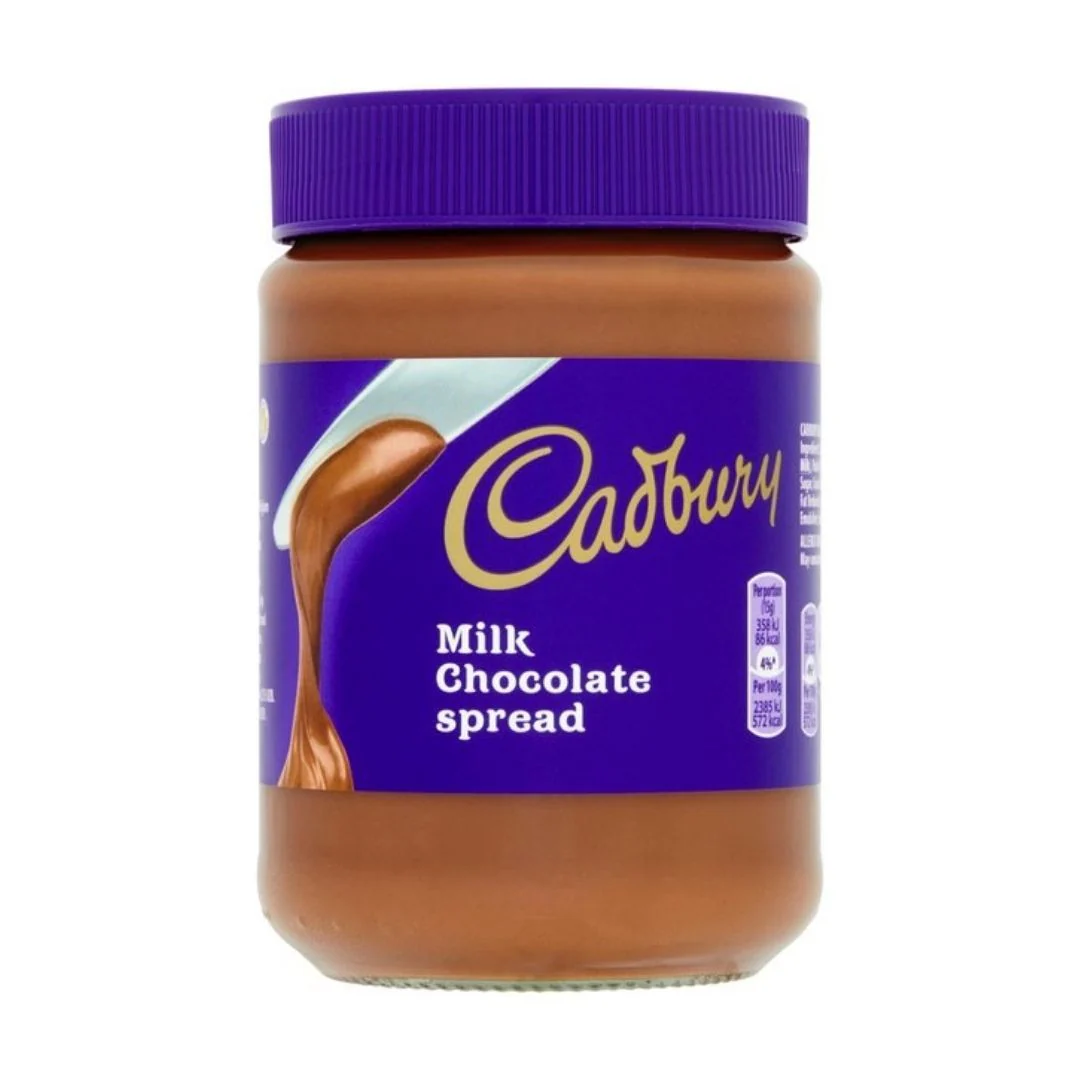 Cadbury Milchschokoladenaufstrich, 400g Glas mit Schokoladencreme