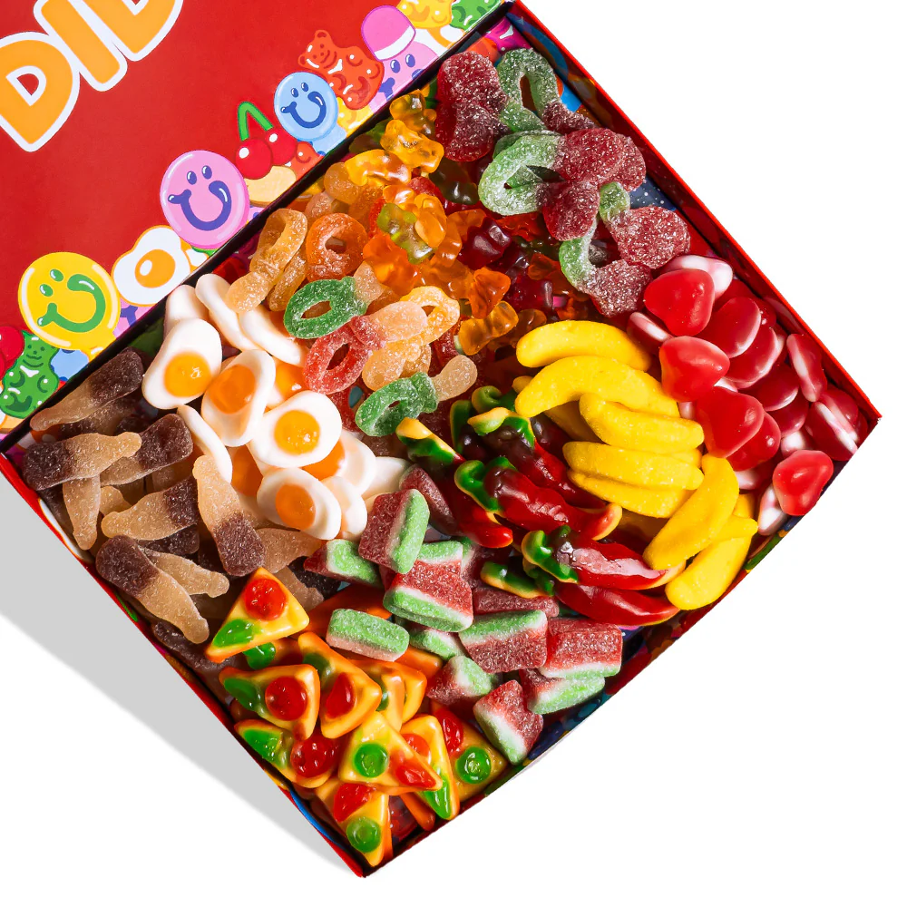 Wunnie box "Herzlichen Glückwunsch", eine Box mit Gummibonbons zum Zusammenstellen mit den Lieblingssorten des Absolventen - Image 3