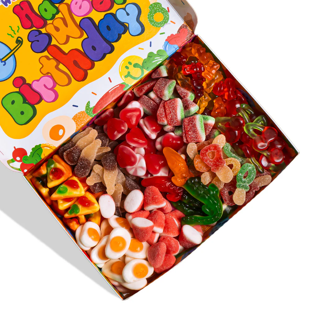 Wunnie box „Happy Birthday“, das Candy box zum Zusammensetzen mit den Lieblings-Gummibärchen des Geburtstagskindes - Image 3
