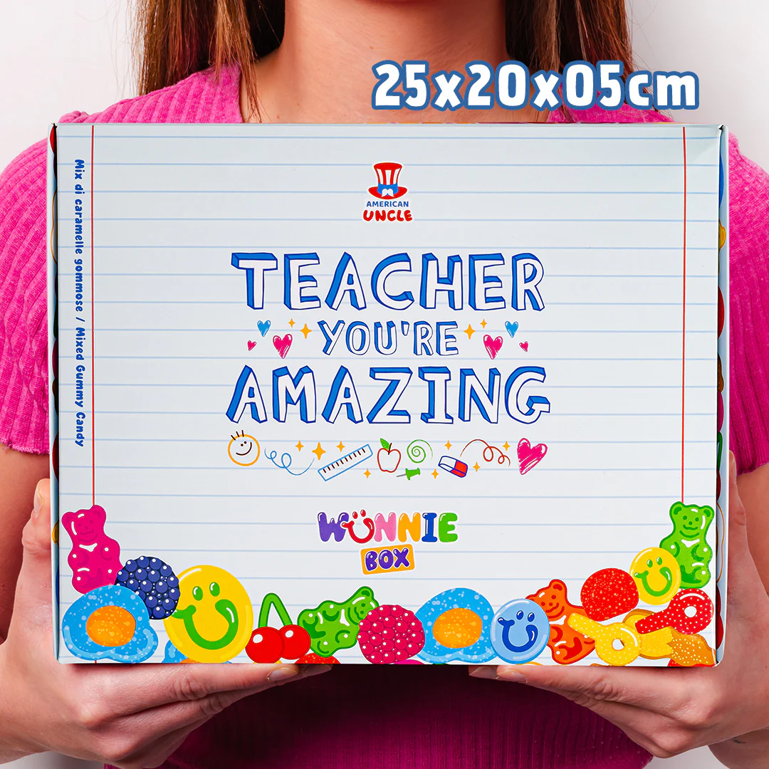 Wunnie box "Lehrer, du bist großartig", das Candy box zum Zusammensetzen mit den Lieblings-Gummibärchen der Lehrerin - Image 4