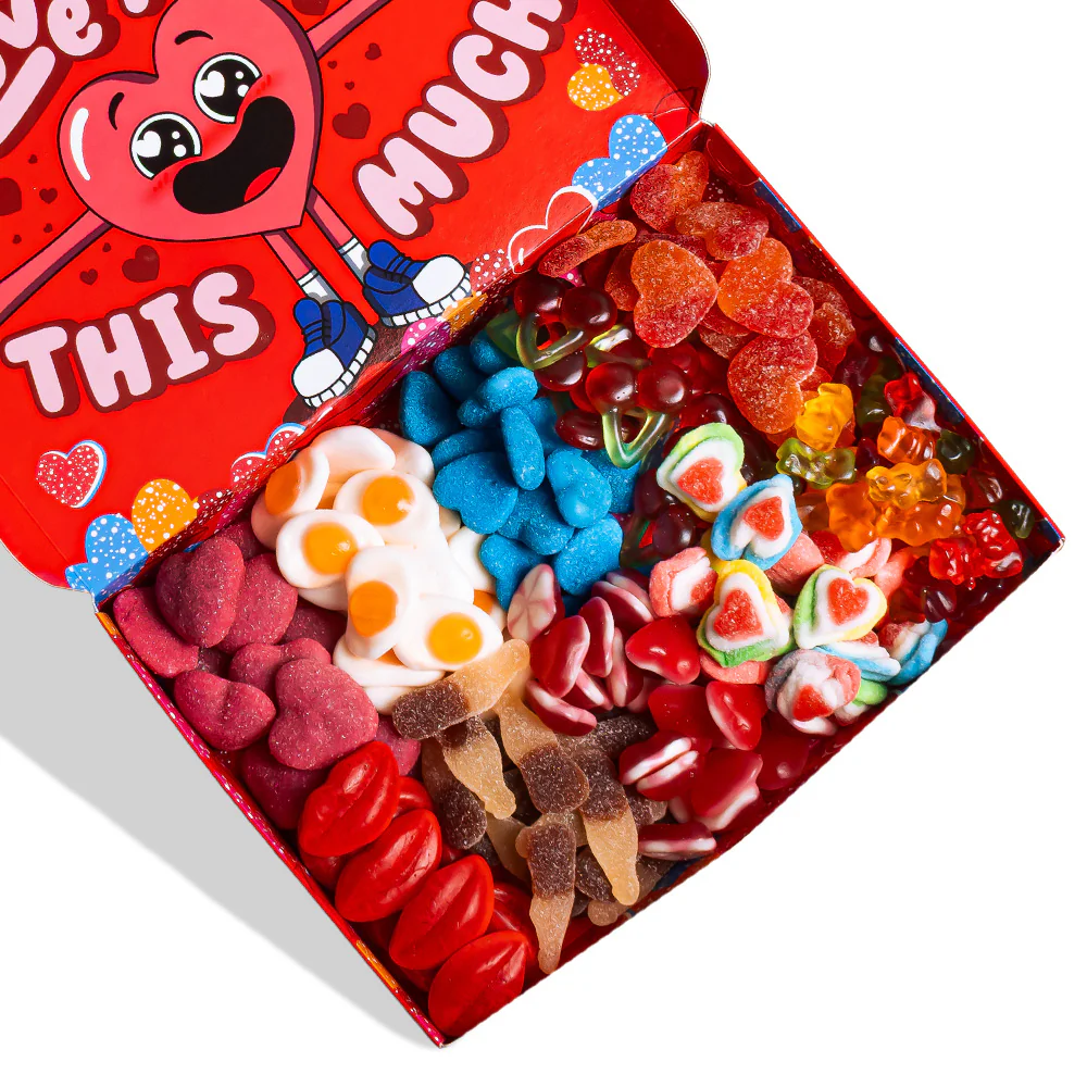 Wunnie box „Be Mine“, das Candy box, das du mit den Lieblingsgummibärchen deiner besseren Hälfte zusammenstellen kannst - Image 3