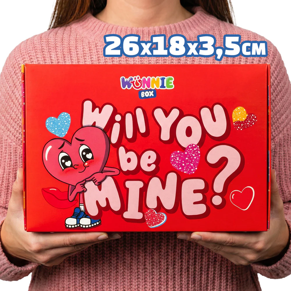Wunnie box „Be Mine“, das Candy box, das du mit den Lieblingsgummibärchen deiner besseren Hälfte zusammenstellen kannst - Image 4