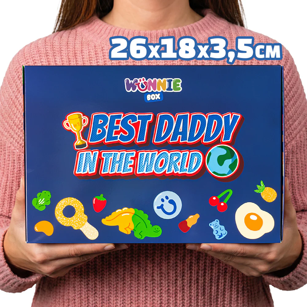Wunnie box “Bester Papa”, das Candy box zum Zusammensetzen mit den Lieblings-Gummibärchen des Papas - Image 4