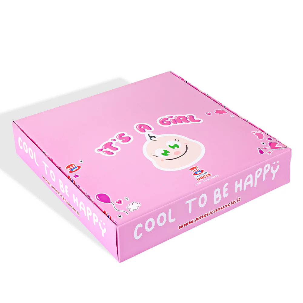 Candy Cube Kit “Es ist ein Mädchen”, 50g Gummibärchen-Döschen ideal für die Babyparty oder Geburt (25, 50 oder 75 Stk.) - Image 5
