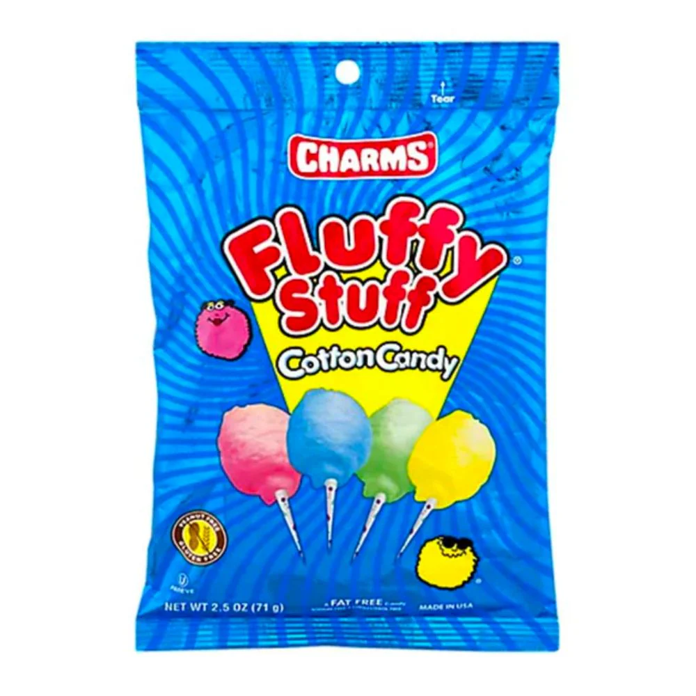 Charms Fluffy Stuff Cotton Candy Big Bag, Fruchtwattezucker in 71g