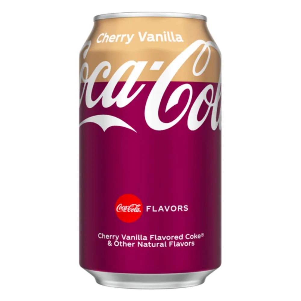 Coca-Cola Cherry Vanilla, coca cola mit Kirsch- und Vanillegeschmack, 355ml 