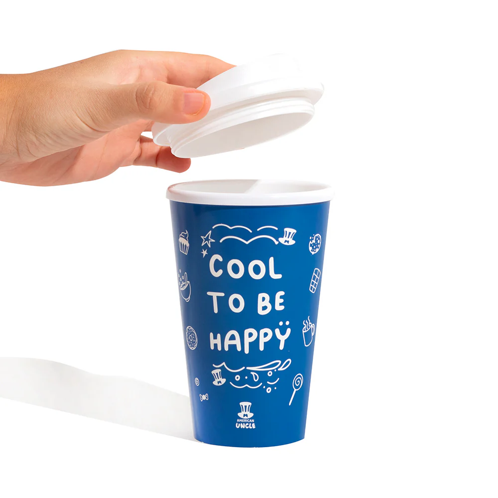 Thermobecher Cool to be Happy, Thermobecher 350 ml mit Schraubdeckel 15,5 x ø 9,5 cm - Image 3
