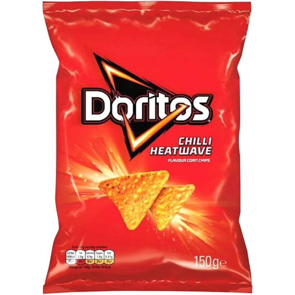 Doritos Chilli Heatwave, leicht würzige Käsesnacks von 150g