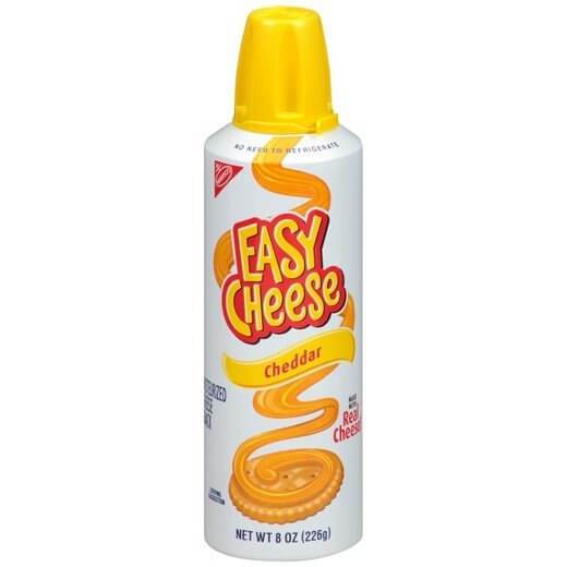 Easy Cheese Cheddar, Cheddar-Käsespray-Gewürz in 226g 