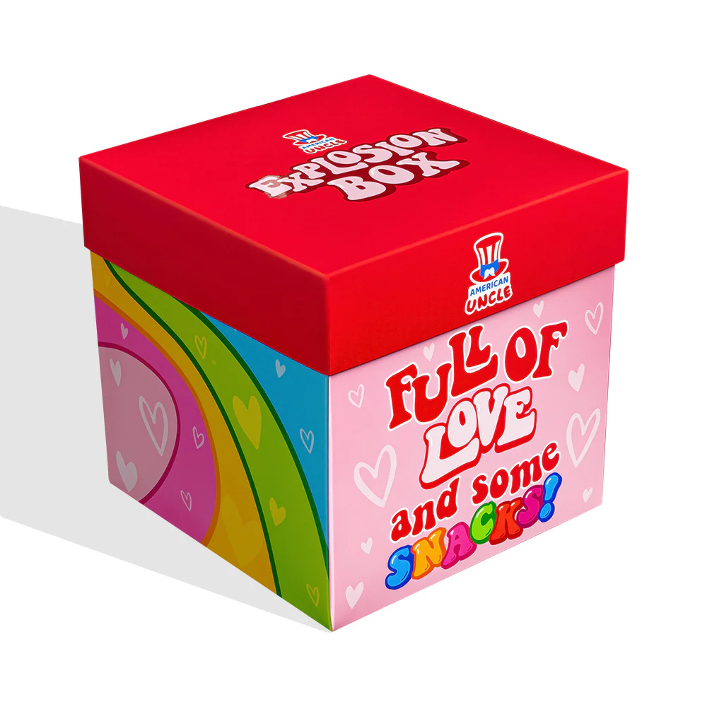 Explosion box „Love“, explosive Geschenkbox mit 15 snack süßen und salzigen Überraschungen - Image 3