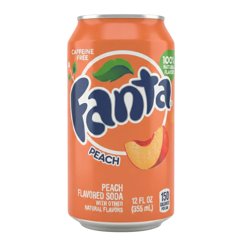 Fanta Peach, Pfirsichgetränk 355ml
