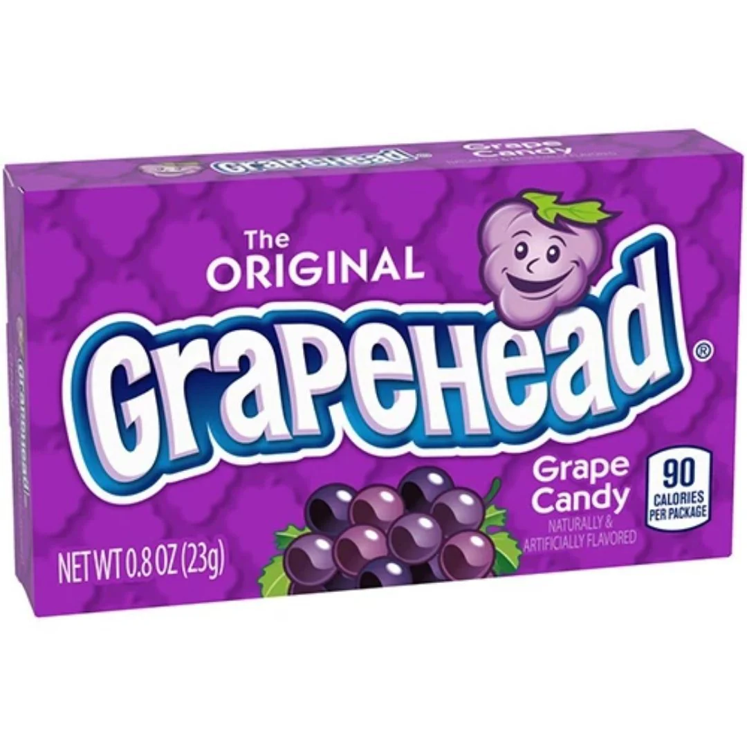 Grapehead Grape Candy, Traubenzuckerbonbons 23g
