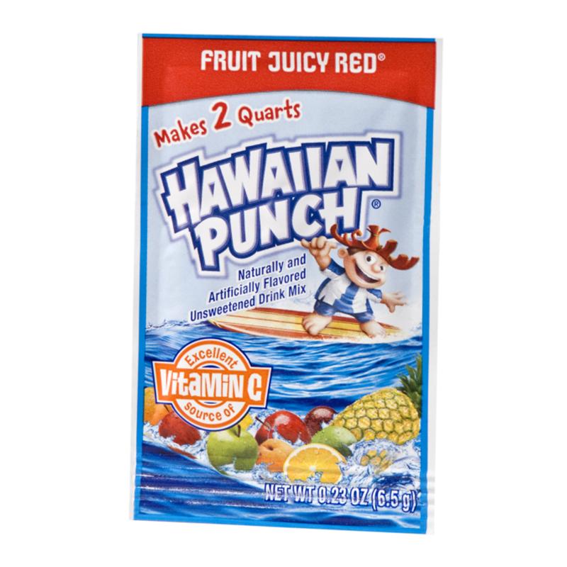 Fruit Juicy Red Hawaiian Punch, Pulver zur Zubereitung von Hawaiian Punch aus 6,5g
