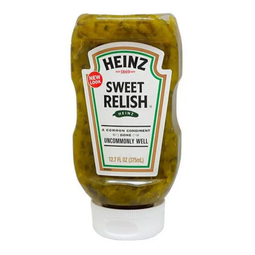 Heinz Sweet Relish Squeeze, 296 ml Flasche mit süßem Gurkengewürz