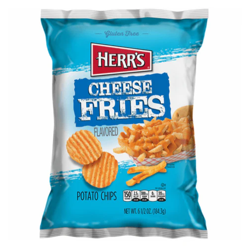 Herr's Cheese Fries Potato Chips, Käsechips 185g