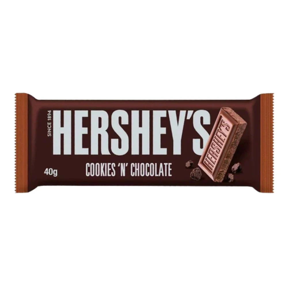Hershey's Cookies'n'Chocolate, Schokoriegel mit Cookies, 43g