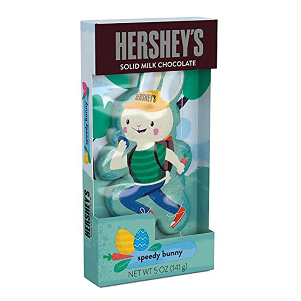 Hershey's Solid Milk Chocolate Speedy Bunny, Schokoladenhase aus Vollmilchschokolade mit 141g 
