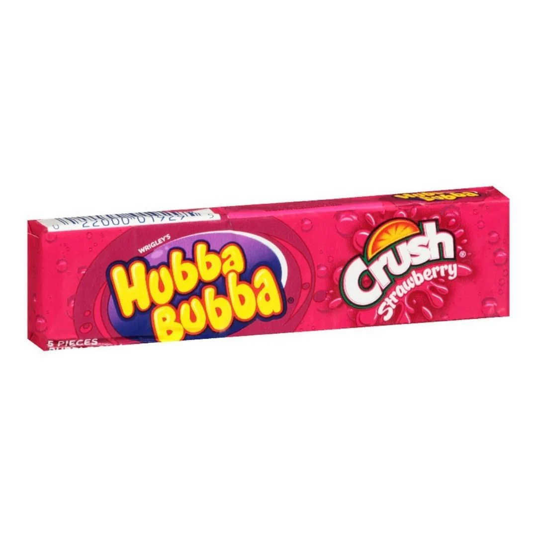 Hubba Bubba Crush Strawberry, Erdbeerkaugummi mit 42g