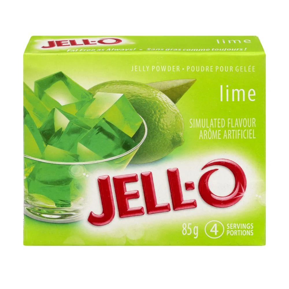 Jell-o Lime, Zubereitung für süße Limettengelatine 85g