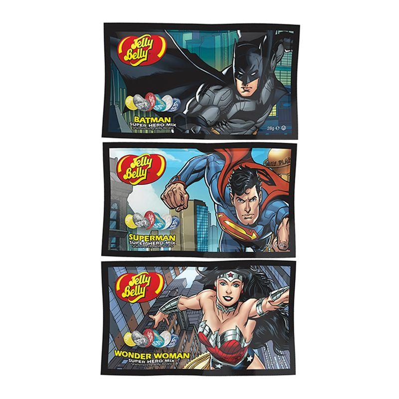 Jelly Belly Super Hero Mix, einzelne Tüte Fruchtbonbons in der Super Hero-Version mit 28g