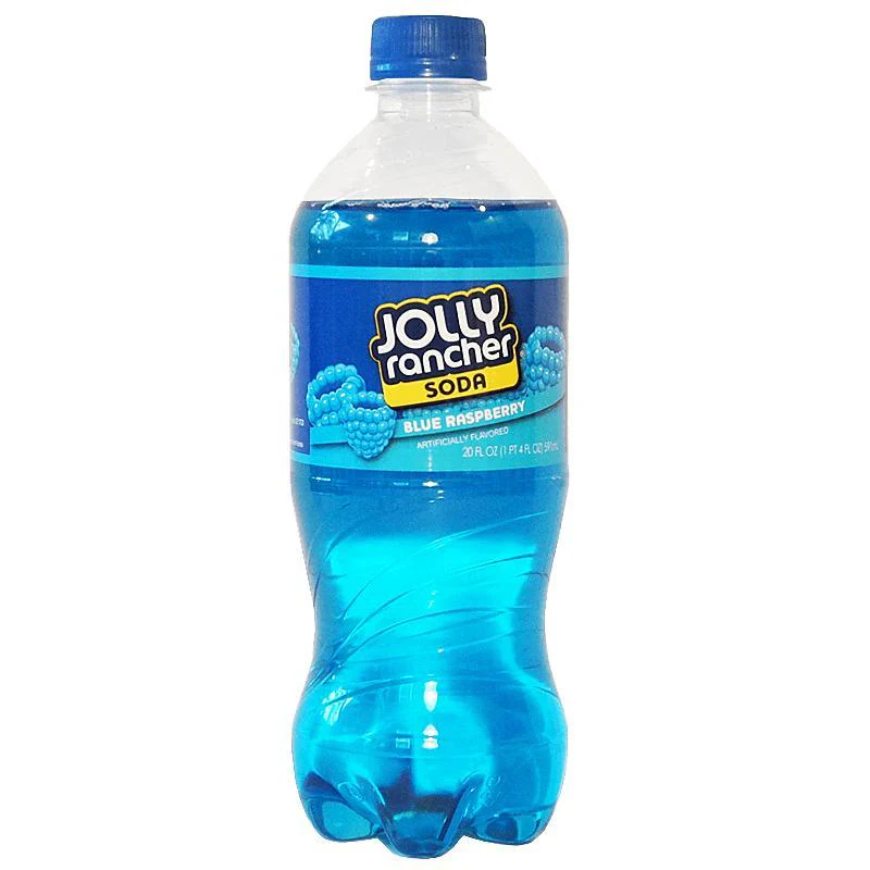 Jolly Rancher Soda Blue Raspberry, Getränk mit blauer Himbeere, 591 ml