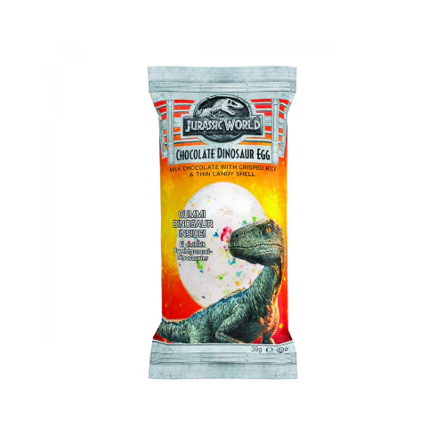 Jurassic World Schokolade Dinosaurier Ei, Milchschokoladen Ei von 39g
