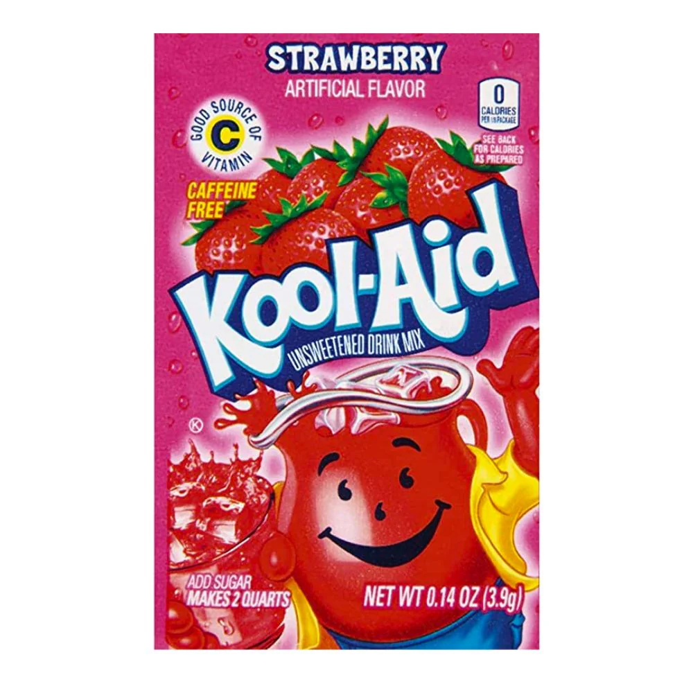 Kool Aid Strawberry, Getränkezubereitung mit Erdbeergeschmack 3,9g