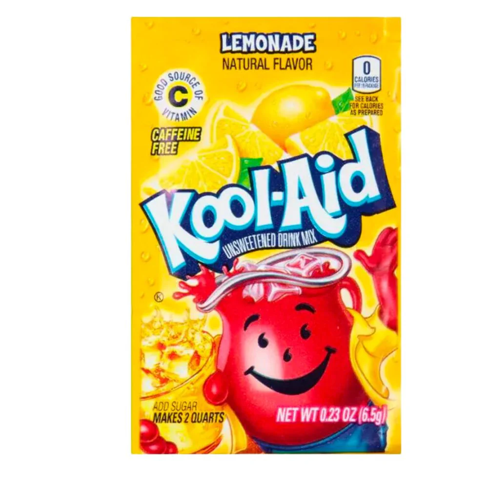 Kool Aid Lemonade, Getränkepulver für Zitronengetränk 6,5g