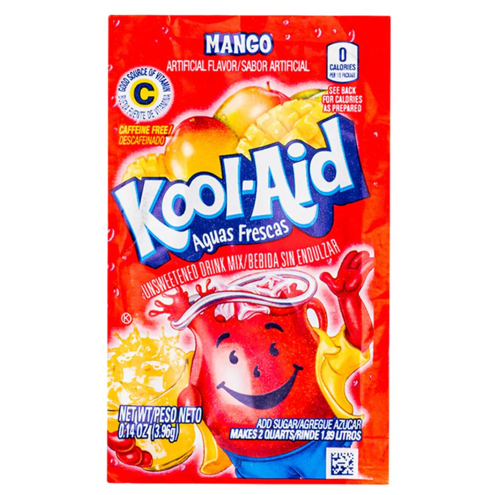 Kool Aid Mango, Getränkepulver mit Mangogeschmack, 3.9g