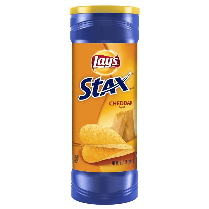 Lay's Stax Cheddar, Cheddar-Käse-Chips mit 155,9g