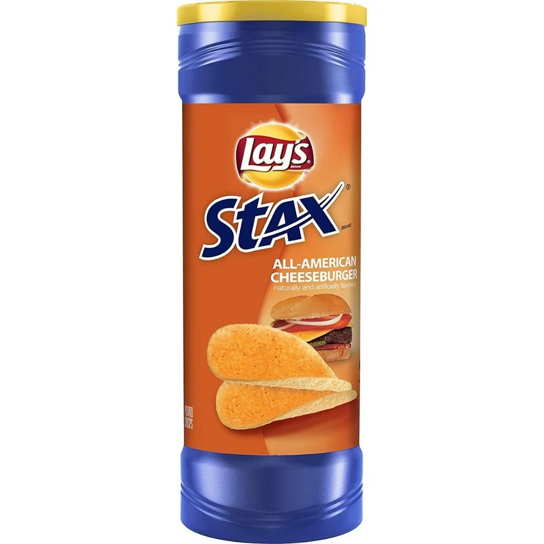 Lay's Stax All-American Cheeseburger, Cheeseburger-Chips 155,9g