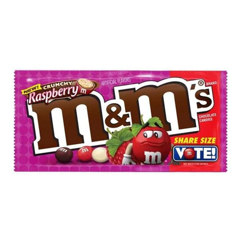 M&M's Crunchy Raspberry, m&m's mit Himbeergeschmack 38,3g 