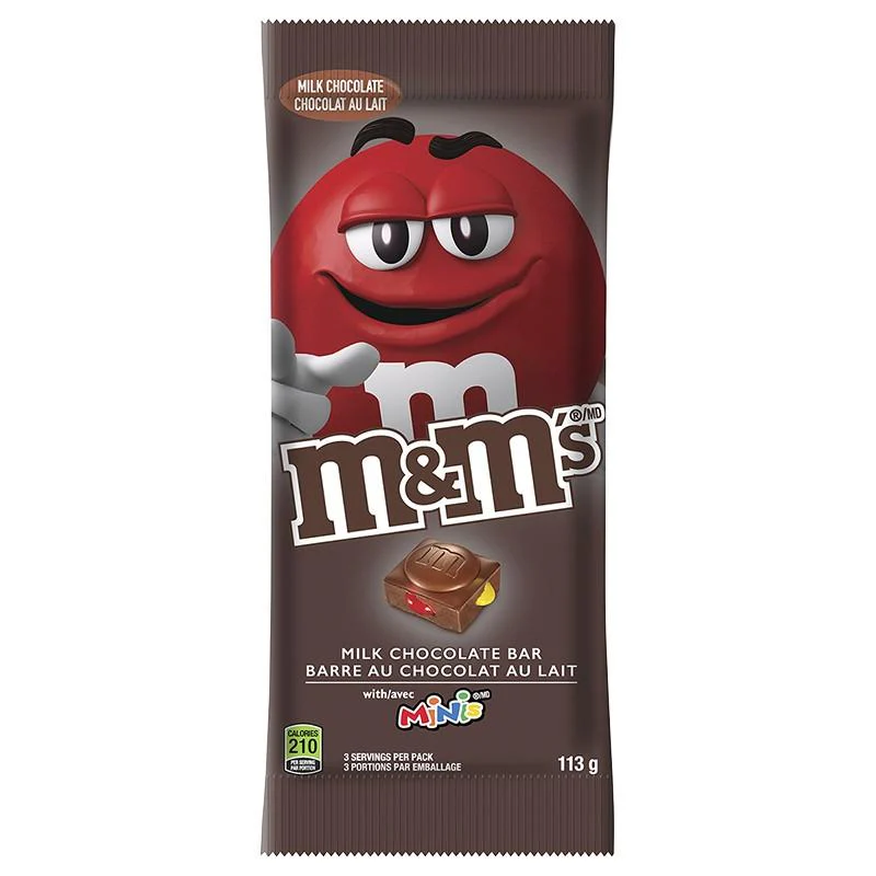 M&M's Milchschokoladenriegel mit Minis, Schokoriegel mit M&M's von 113,4g