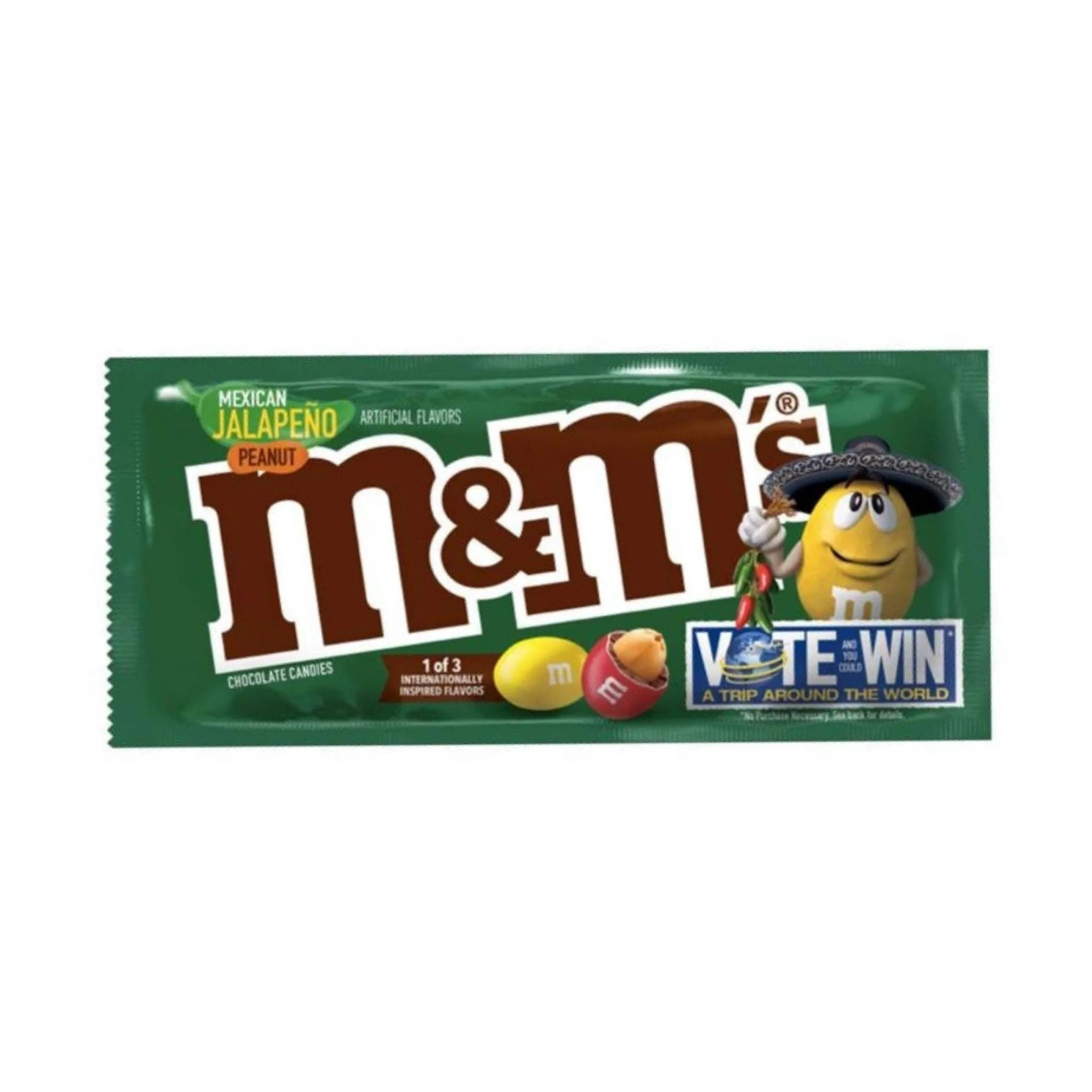 M&M's Mexican Jalapeño Peanut, m&m's mit Erdnüssen und Jalapeño-Chili 49,3g
