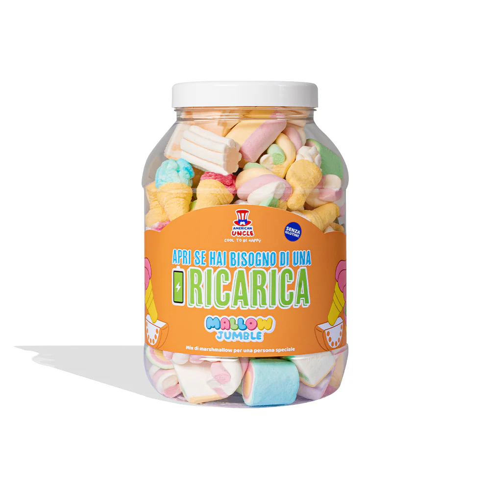 Mallow Jumble "Öffne, wenn du eine Aufladung brauchst", Glas von marshmallow zum Zusammenstellen mit deinen bevorzugten Geschmäckern - Image 3