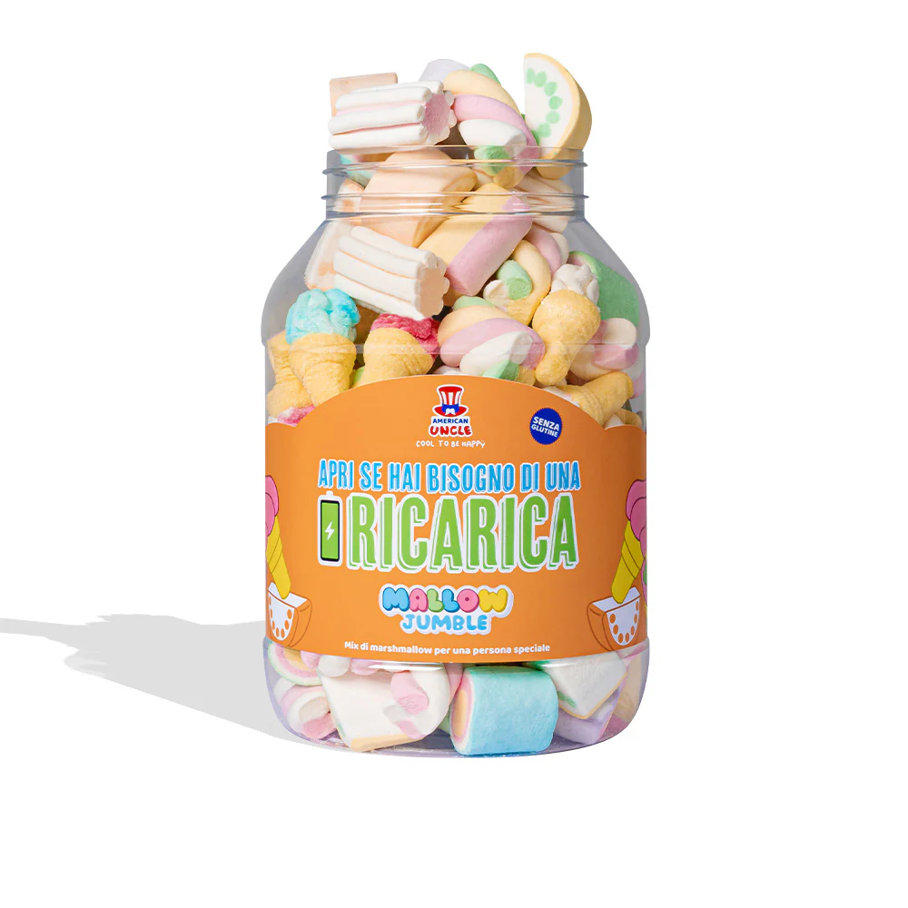 Mallow Jumble "Öffne, wenn du eine Aufladung brauchst", Glas von marshmallow zum Zusammenstellen mit deinen bevorzugten Geschmäckern - Image 4