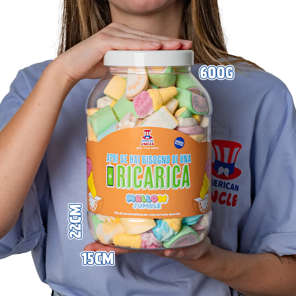 Mallow Jumble "Öffne, wenn du eine Aufladung brauchst", Glas von marshmallow zum Zusammenstellen mit deinen bevorzugten Geschmäckern - Image 5