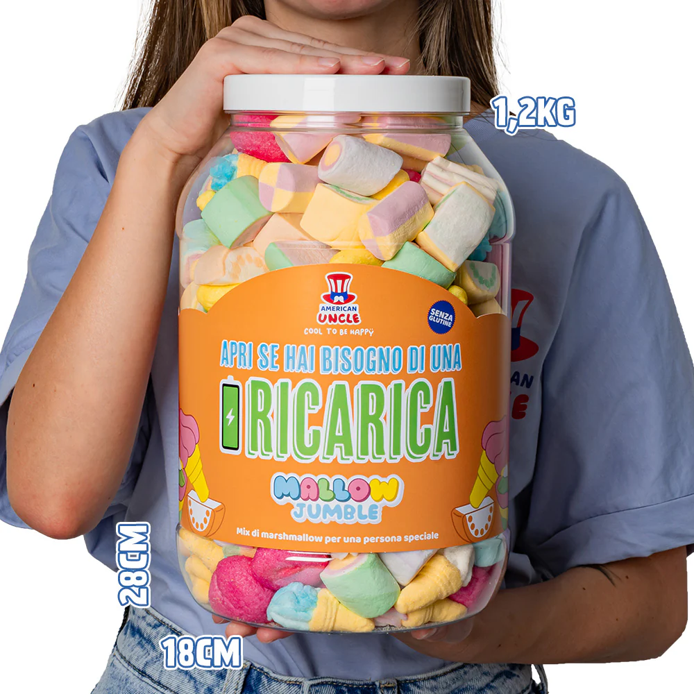 Mallow Jumble "Öffne, wenn du eine Aufladung brauchst", Glas von marshmallow zum Zusammenstellen mit deinen bevorzugten Geschmäckern - Image 6