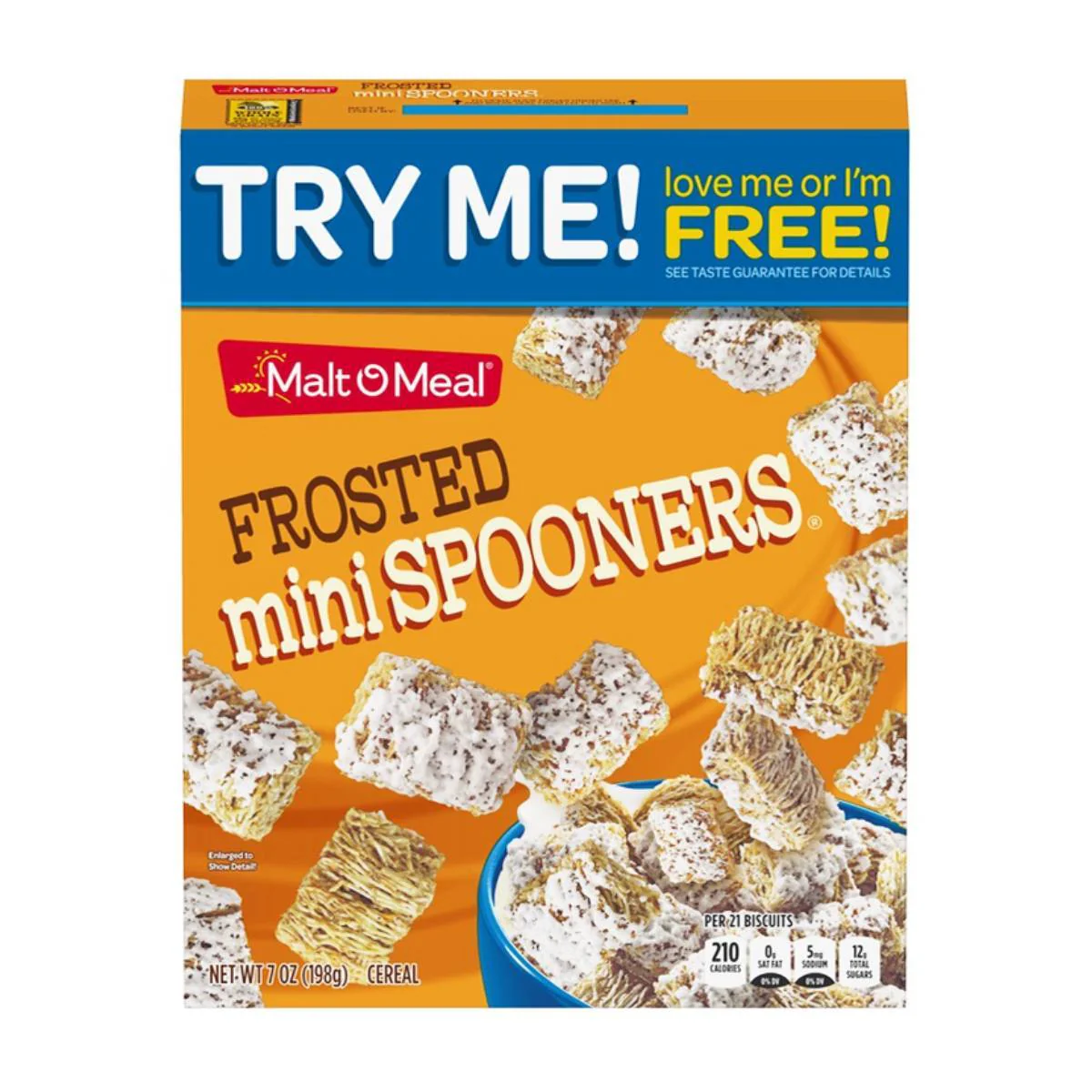 Malt O Meal Frosted Mini Spooners, Packung mit glasierten Cerealien, 198g