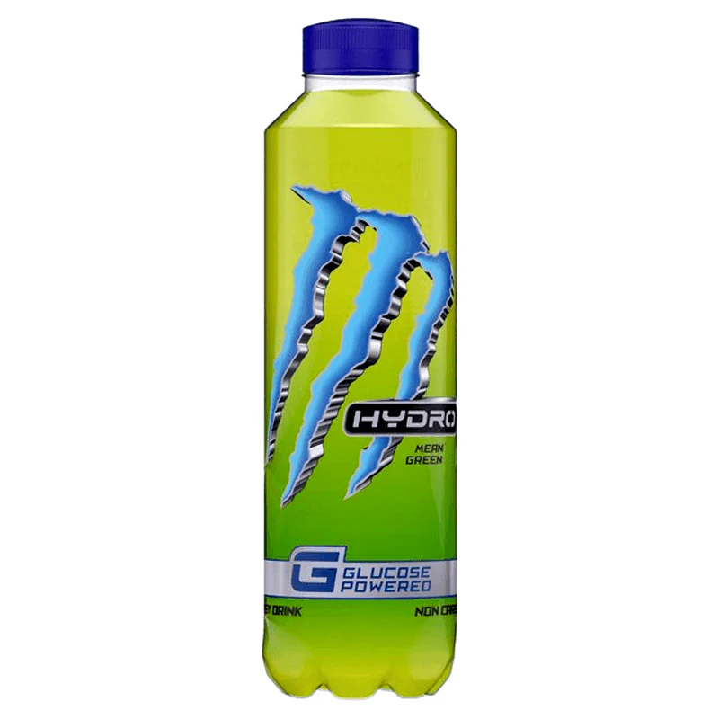 Monster Hydro Mean Green, energy drink mit Zitrone und Limette, 750 ml 