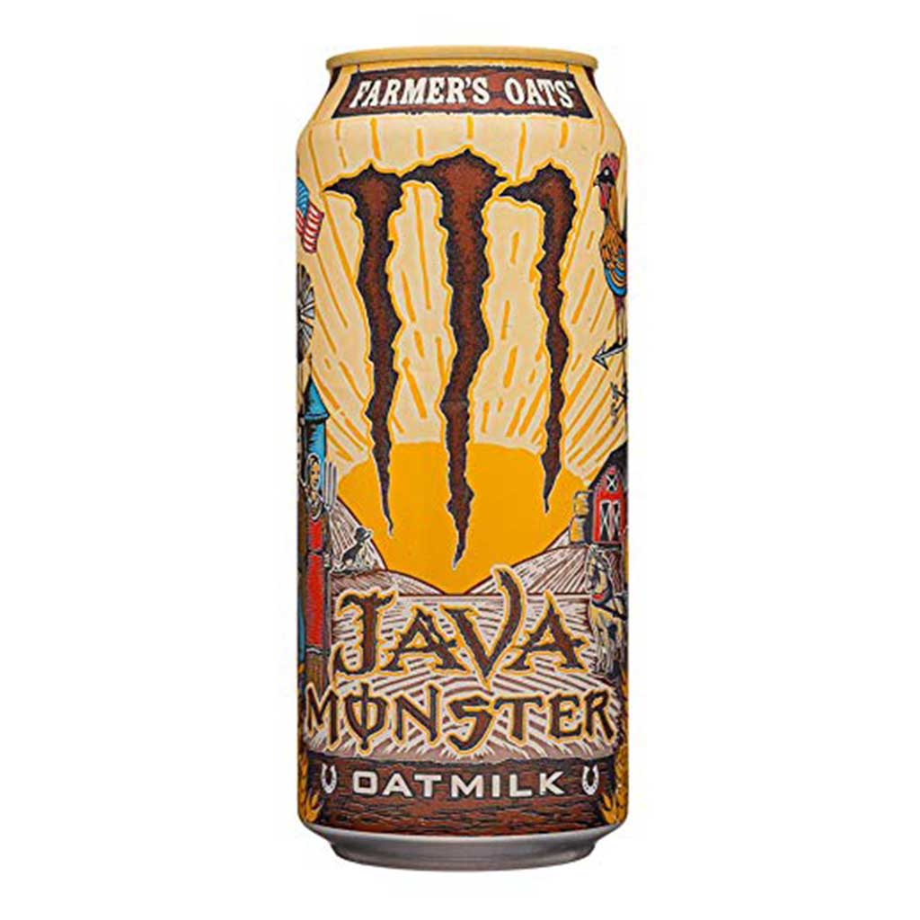 Monster Java Farmer's Oat Milk, energy drink mit Kaffee und Hafermilch, 443ml