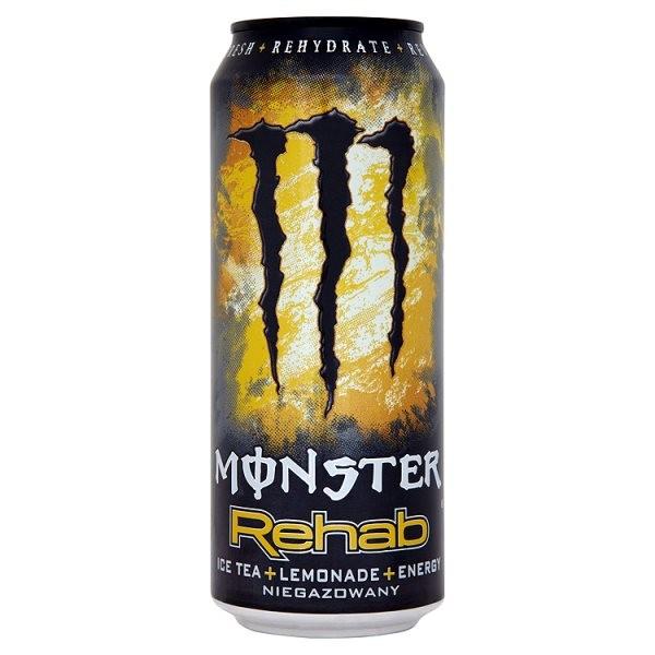 Monster Rehab Ice Tea Lemonade, energy drink mit Zitrone, 355 ml