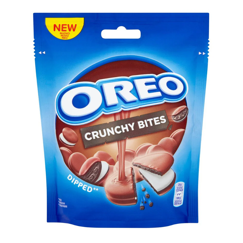 Oreo Crunchy Bites Dipped, Oreo-Kekse mit Schokoladenüberzug, 110g