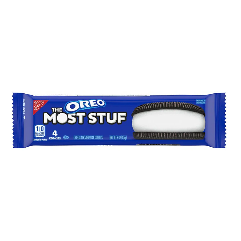 Oreo The Most Stuf Cookies, Oreo-Kekse mit doppelter Creme, 85g