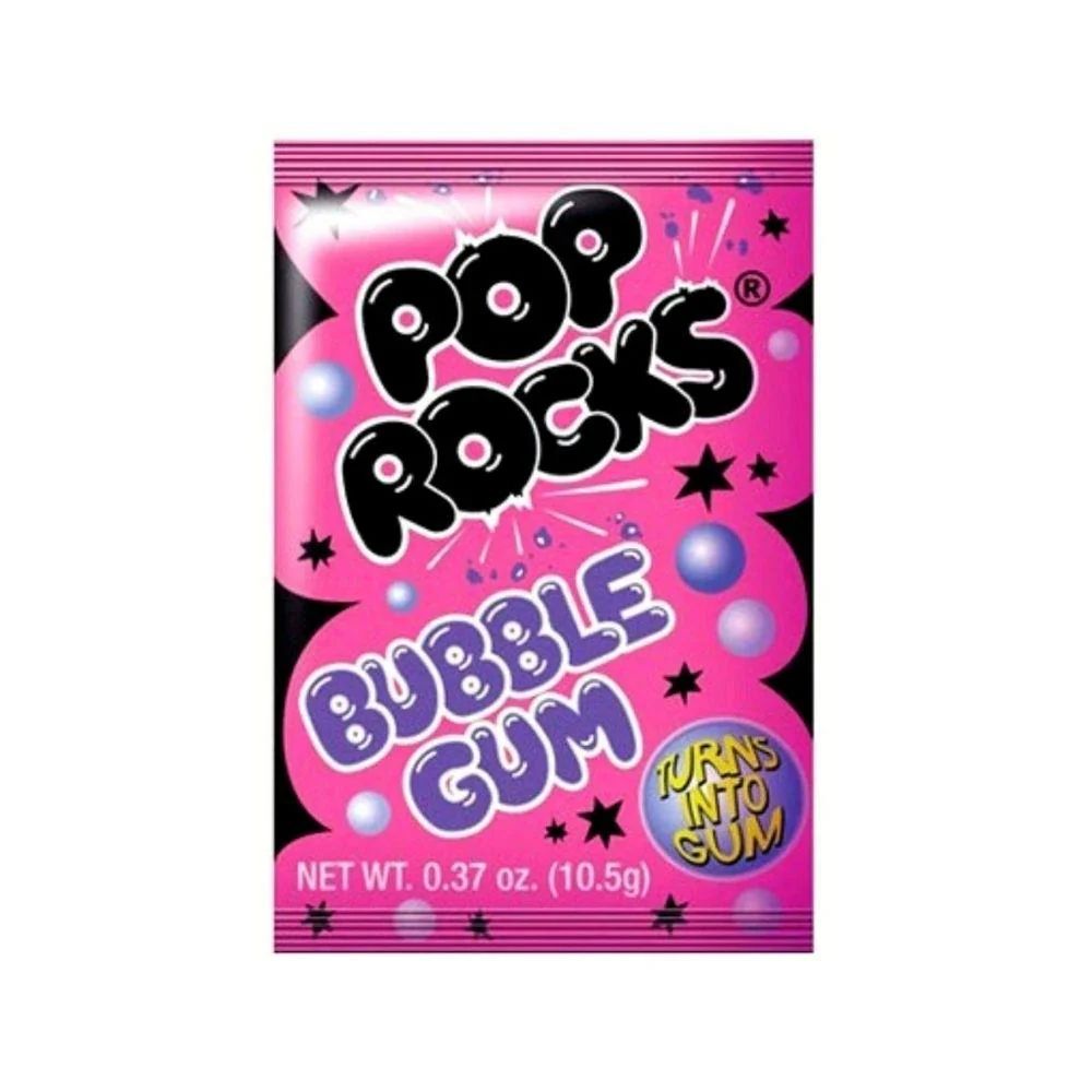 Pop Rocks Bubble Gum, Süßigkeit mit Kaugummigeschmack 10,5g 